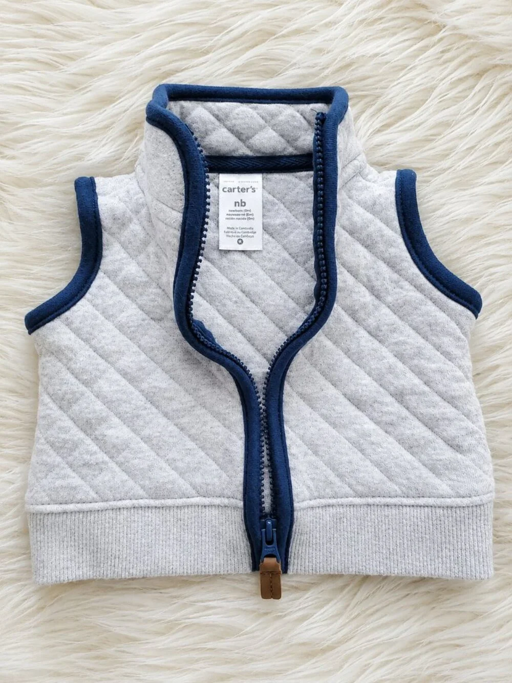 Baby Boy Onesies Pants Vest Cap Bundle SZ NB & 0-3 Months